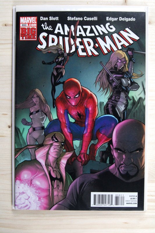 The Amazing Spider-Man #653 (Marvel Comics, 2011), raw comic book in NM 9.4 condition — front cover