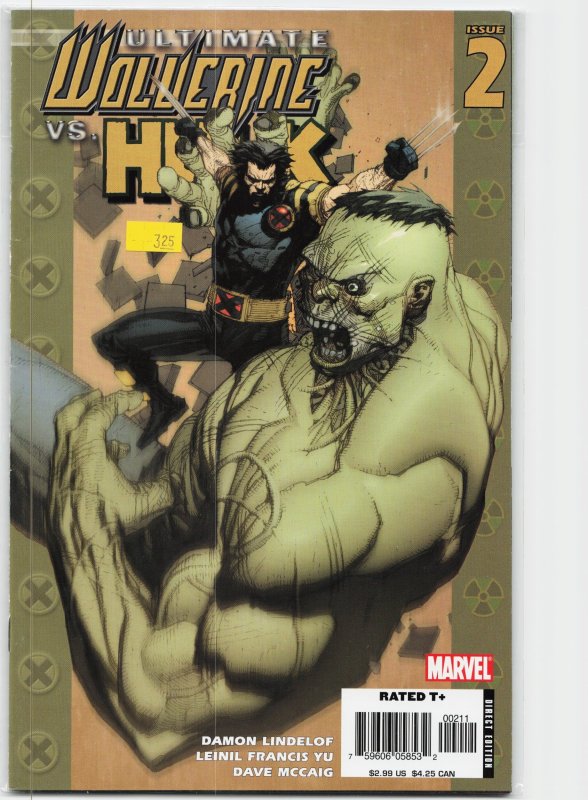 Ultimate Wolverine vs. Hulk #2 (2006), raw, ungraded comic book — front cover