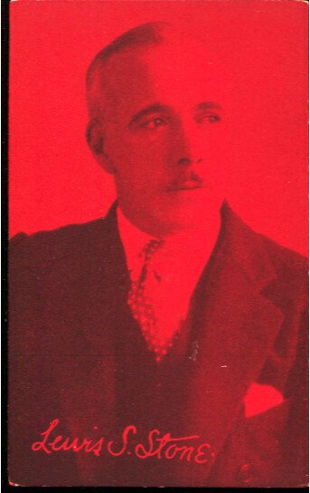 Lewis S. Stone Film Star Arcade Card 1920's-"Save Your Coupons" Arcade Card-FN, raw comic book in FN condition — front cover