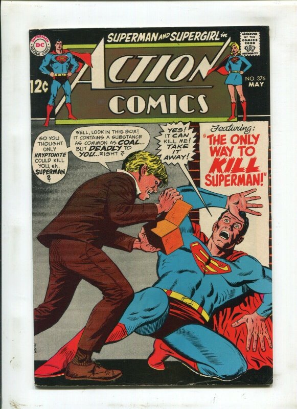 Action Comics #376 (DC Comics, 1969), raw comic book in 7.0 condition — front cover