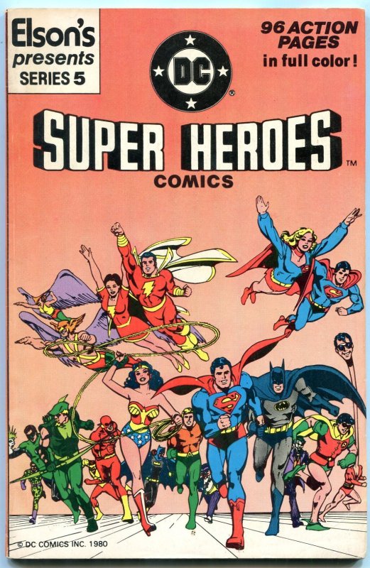 Elson's DC Super Heroes #5 (DC Comics, 1981), raw comic book in FN/VF condition — front cover