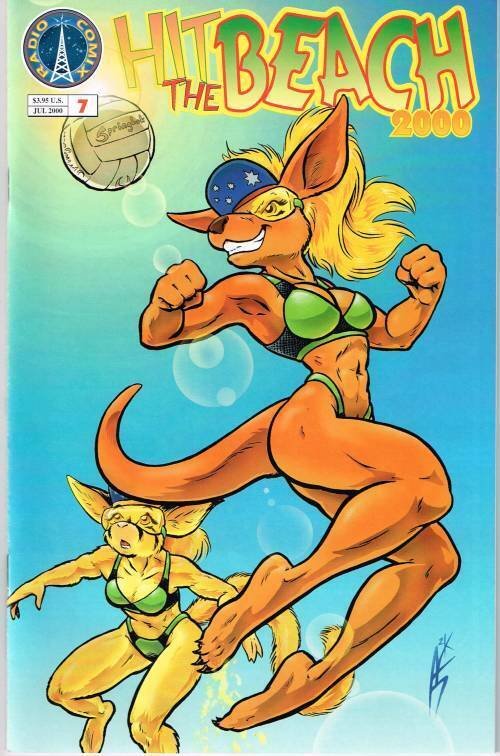 Hit the Beach #7 (2000), raw, ungraded comic book — front cover