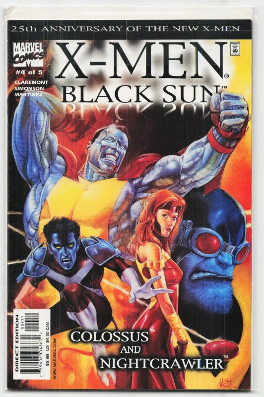 X-Men: Black Sun #4 (Marvel Comics, 2000), raw, ungraded comic book — front cover