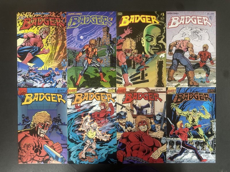 Badger (1983) #1-70 VF- Near Complete Set of 69 First Comics (First Comics, 1983), raw comic book in VF- condition — front cover