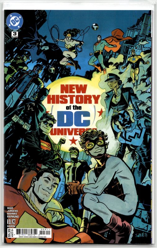 New History of the DC Universe #3 (DC Comics, 2025), raw, ungraded comic book — front cover