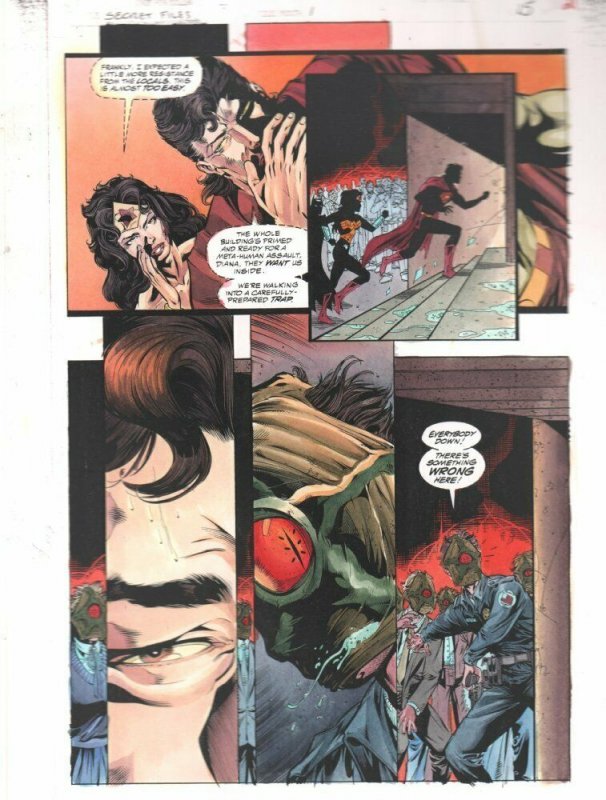 JLA in Crisis Secret Files #1, raw, ungraded comic book — front cover