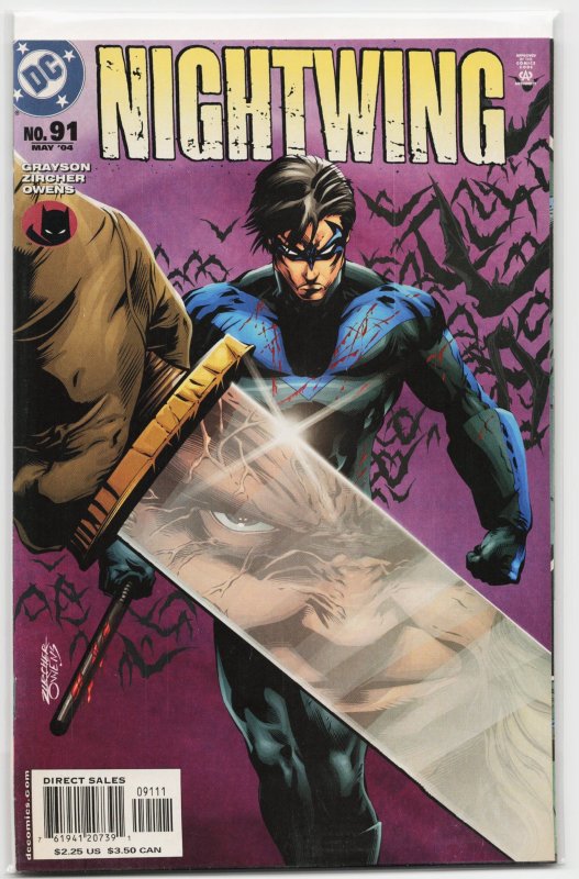Nightwing #91 (DC Comics, 2004), raw, ungraded comic book — front cover
