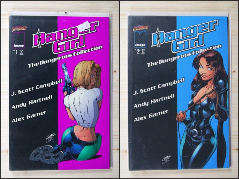 Danger Girl: Dangerous Collection #1-2 – Image (1999) (2 Issues) NM Average (1999), raw comic book in NM condition — front cover