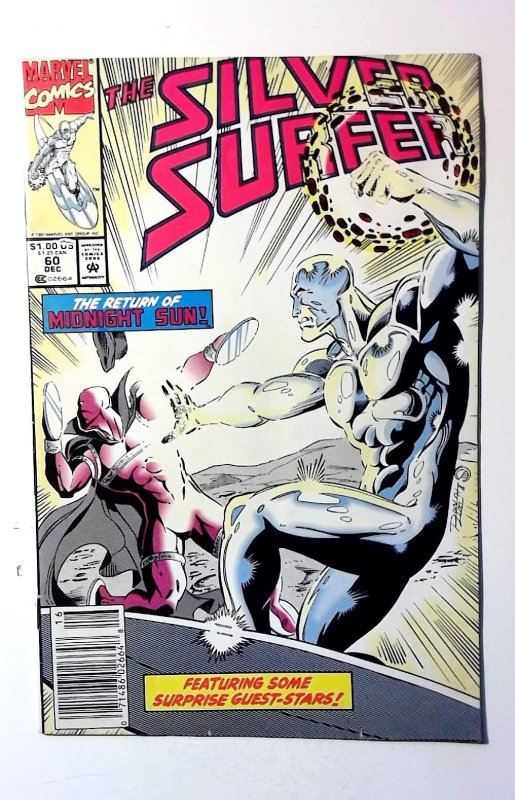 Silver Surfer #60 (Marvel Comics, 1991), raw, ungraded comic book — front cover