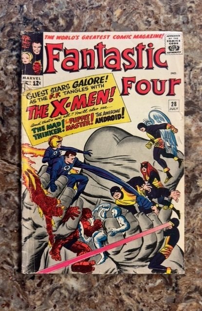 Fantastic Four #28 (Marvel Comics, 1964), raw, ungraded comic book — front cover