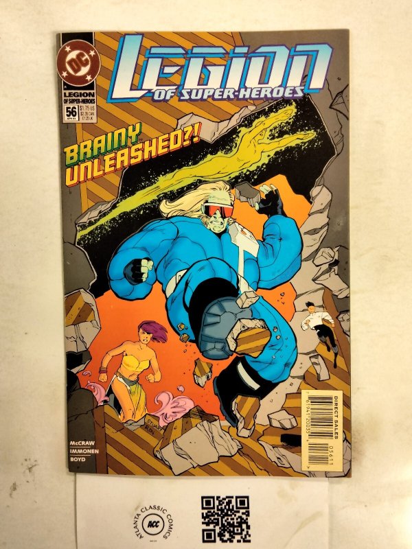 Legion of Super-Heroes #56 (DC Comics), raw comic book in NM condition — front cover