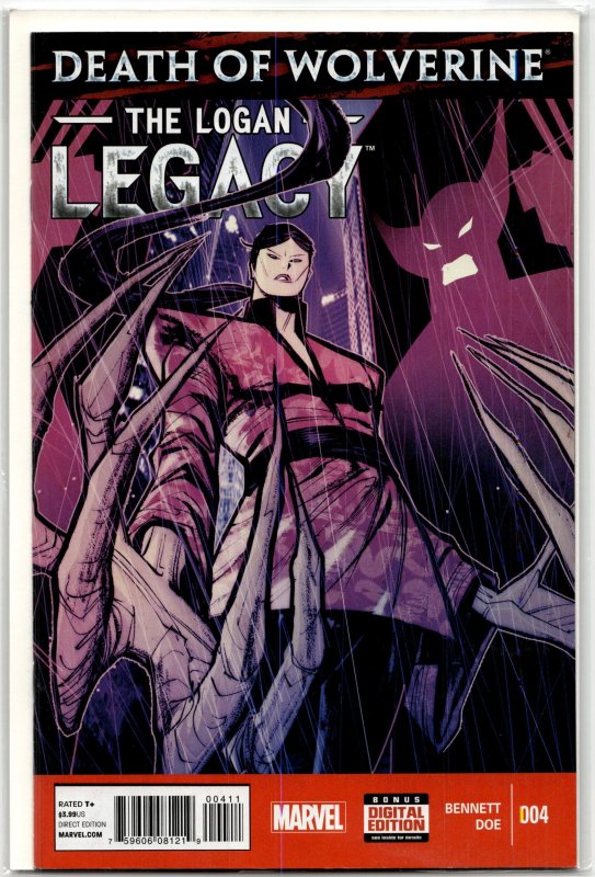 Death of Wolverine: The Logan Legacy #6 (Marvel Comics, 2015), raw, ungraded comic book — front cover