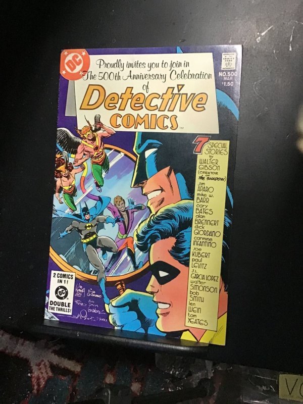 Detective Comics #500 (DC Comics, 1981), raw comic book in NM- condition — front cover