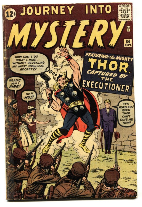 Journey into Mystery #84 (Marvel Comics, 1962), raw, ungraded comic book — front cover