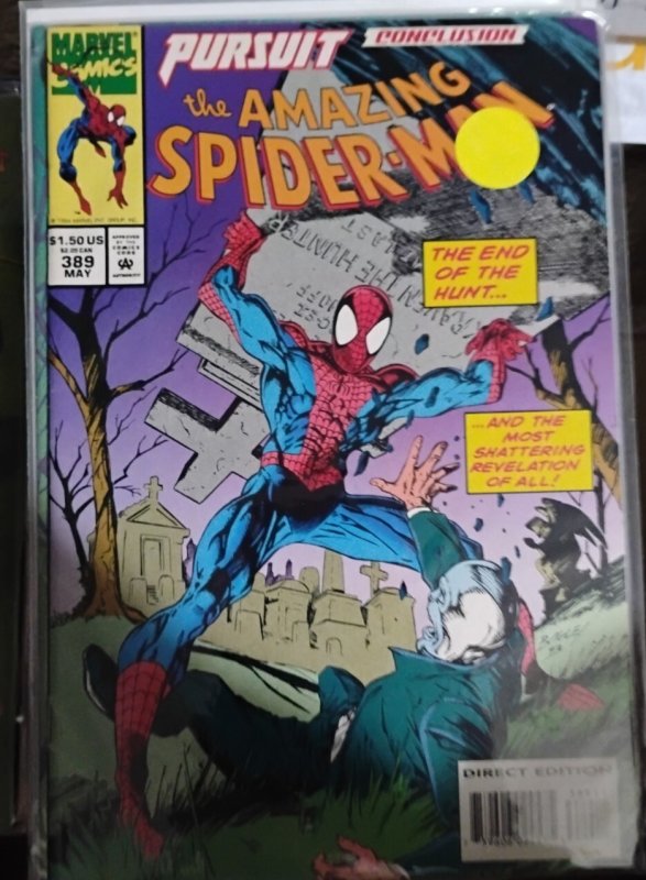 Amazing Spider-Man #389 (Marvel Comics, 1994), raw, ungraded comic book — front cover