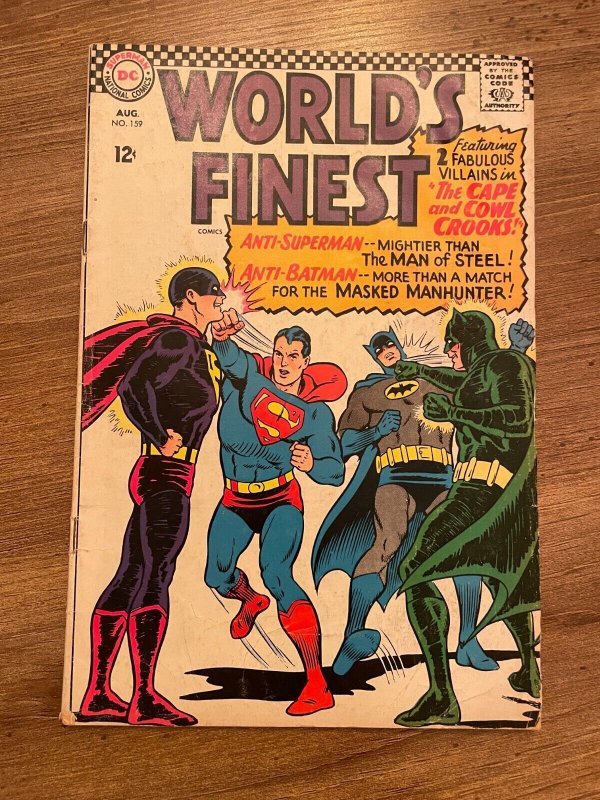 World's Finest Comics #159 (DC Comics), raw comic book in VG condition — front cover