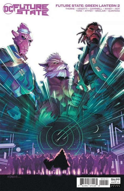 Future State: Green Lantern #2 (2021), raw comic book in VF/NM condition — front cover