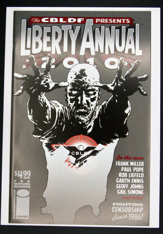 The Cbldf Presents Liberty Annual #2010 (2010), raw comic book in NM condition — front cover