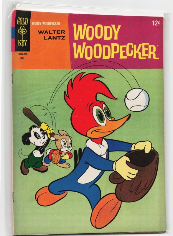 Walter Lantz Woody Woodpecker #97 (Gold Key, 1967), raw, ungraded comic book — front cover
