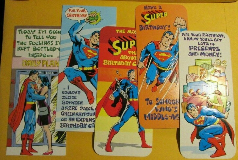 1978 Superman Mark 1 Greeting Card #19 25 29 30 31 Birthday Mixed LOT of 5 Lois (1978), raw, ungraded comic book — front cover