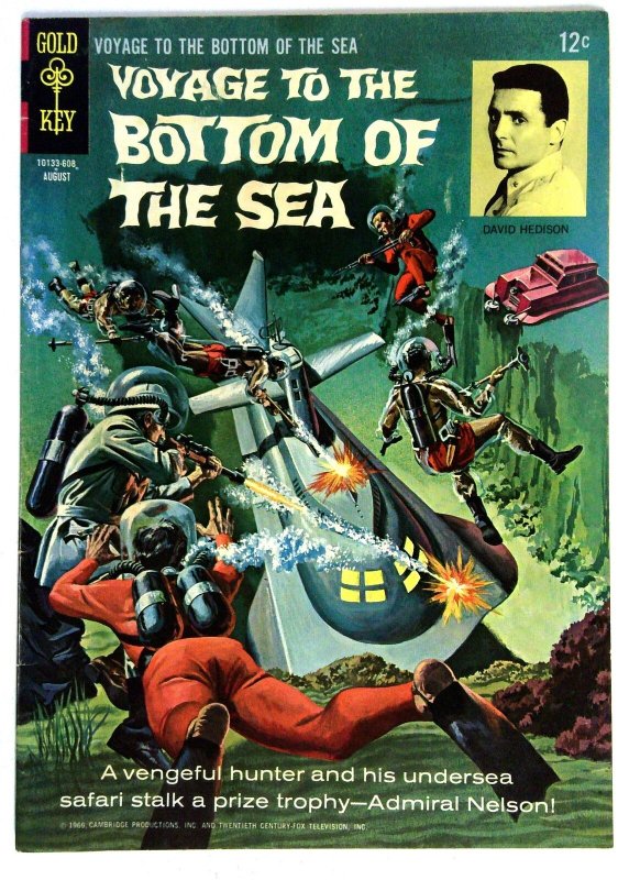 Voyage to the Bottom of the Sea #5 (Gold Key Comics, 1966), raw comic book in VF- condition — front cover