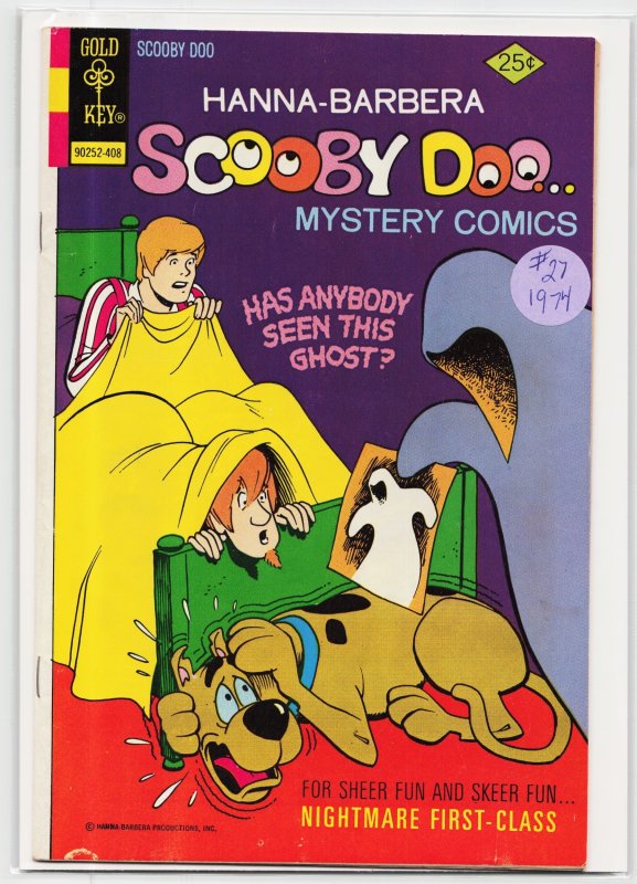 Scooby-Doo... Mystery Comics #8 (Gold Key, 1974), raw, ungraded comic book — front cover