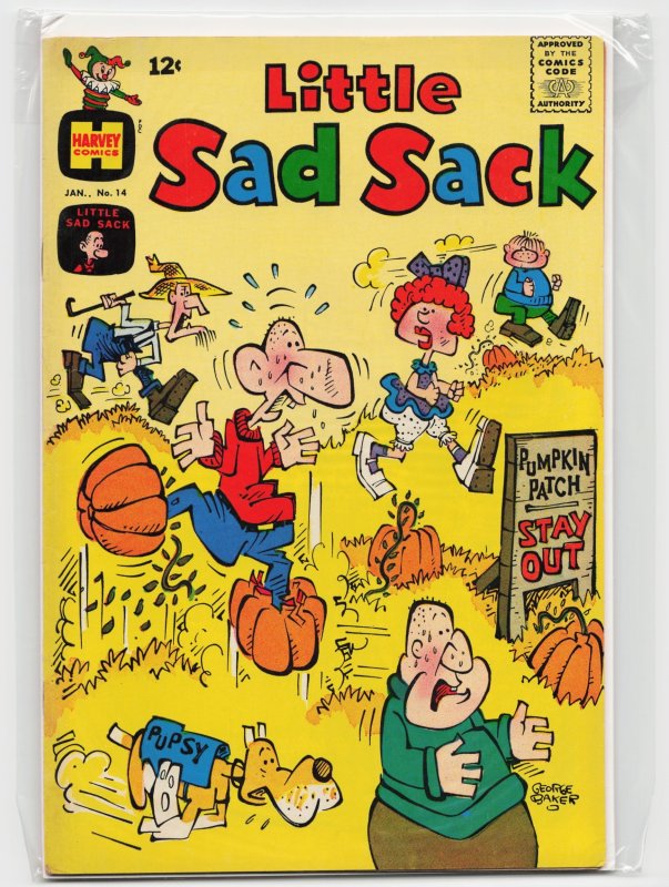 Little Sad Sack #14 (Harvey Comics, 1967), raw, ungraded comic book — front cover