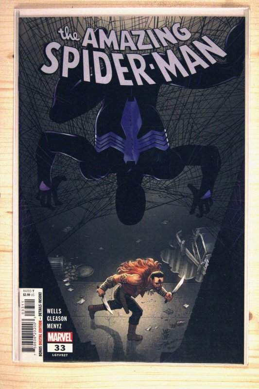 The Amazing Spider-Man #33 (Marvel Comics, 2020), raw comic book in NM+ 9.6 condition — front cover
