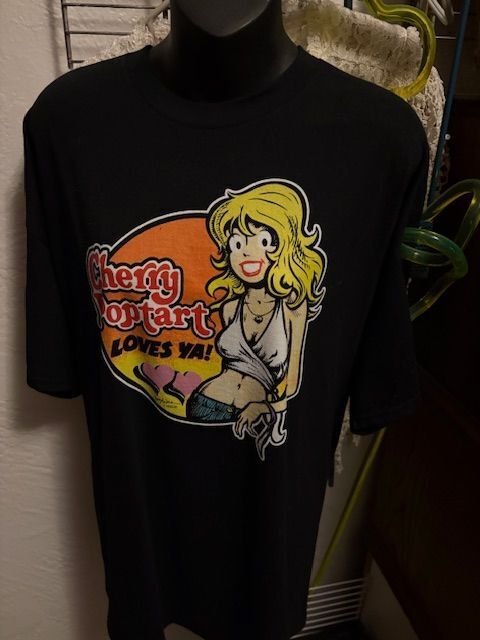 New Cherry T-shirt from Larry Welz Size XXL, raw, ungraded comic book — front cover