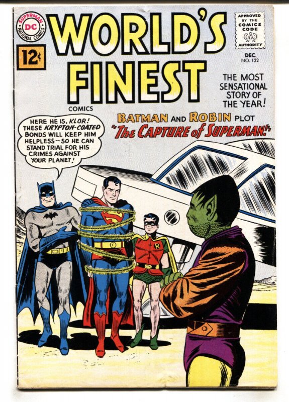 World's Finest #122 (DC Comics), raw, ungraded comic book — front cover