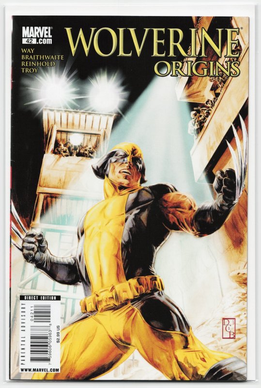 Wolverine: Origins #42 (Marvel Comics, 2010), raw, ungraded comic book — front cover