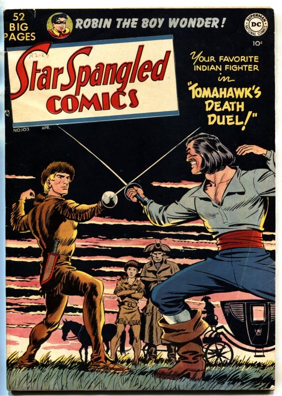 Star Spangled Comics #103 (DC Comics, 1950), raw, ungraded comic book — front cover