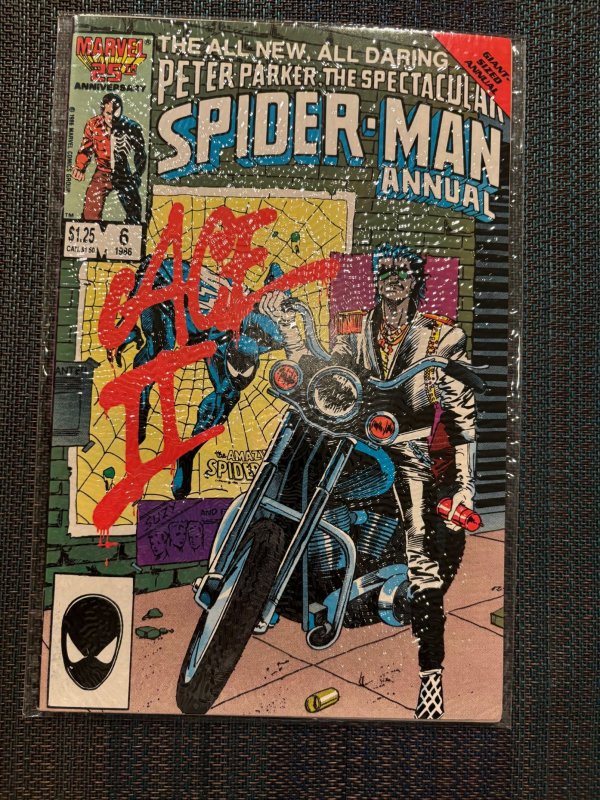 The Spectacular Spider-Man Annual #6 (1986), raw, ungraded comic book — front cover