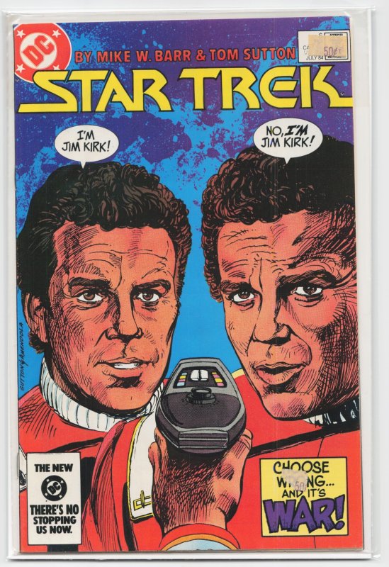 Star Trek #6 (DC Comics, 1984), raw, ungraded comic book — front cover