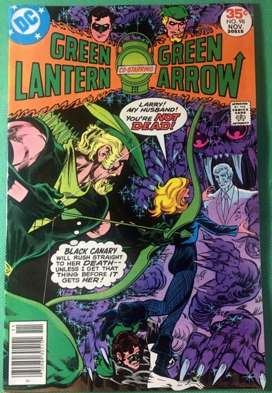 Green Lantern #98 (DC Comics, 1960), raw comic book in VF+ 8.5 condition — front cover