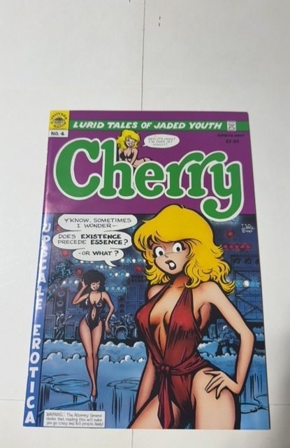 Cherry Poptart #4 (Last Gasp, 1987), raw comic book in NM condition — front cover