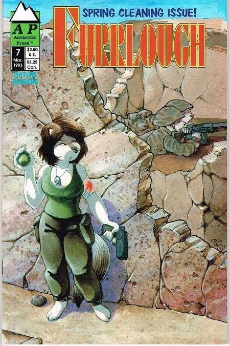 Furrlough #7 (1993), raw, ungraded comic book — front cover