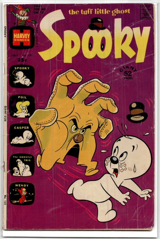 Spooky #131 (1972), raw, ungraded comic book — front cover