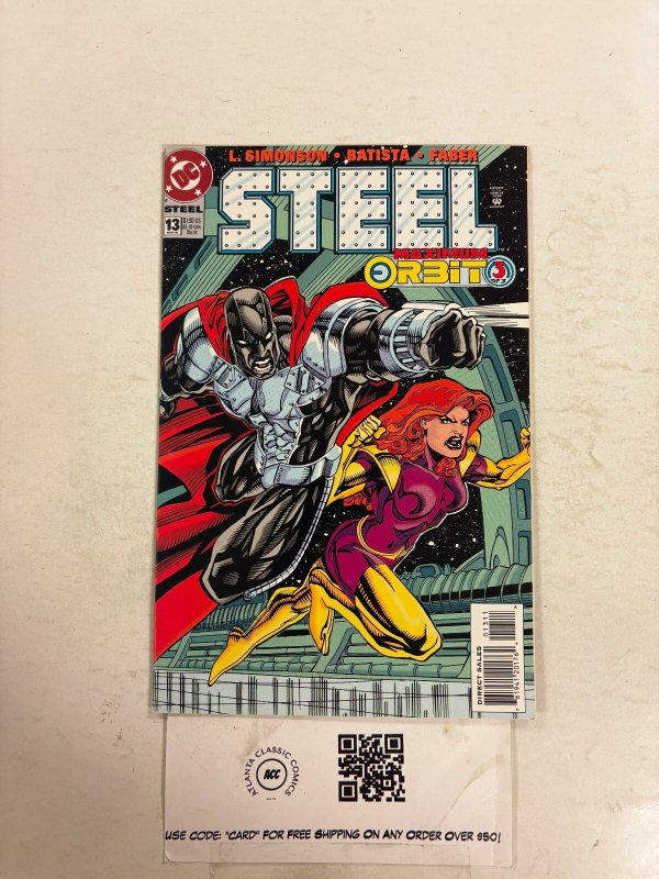 Steel #13 (DC Comics, 1995), raw comic book in NM condition — front cover