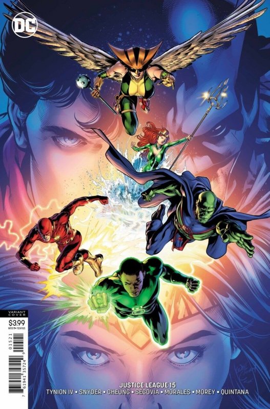 Justice League #15 (DC Comics, 2018), raw comic book in VF/NM condition — front cover