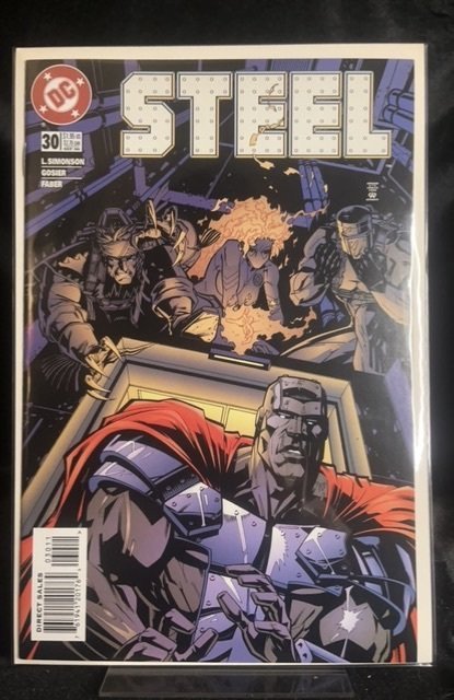 Steel #30 (DC Comics, 1996), raw, ungraded comic book — front cover