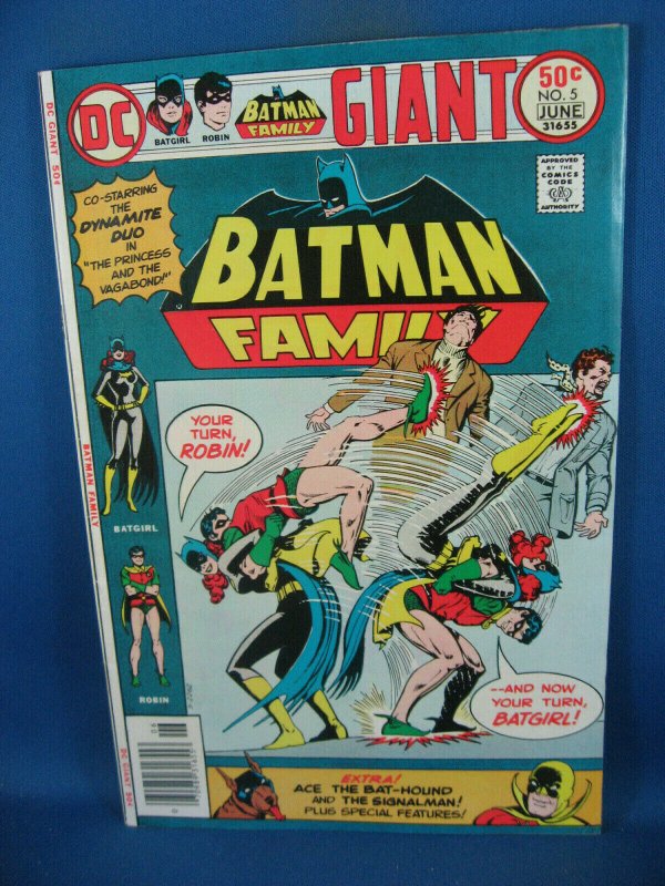 Batman Family #5 (DC Comics, 1976), raw comic book in VF condition — front cover