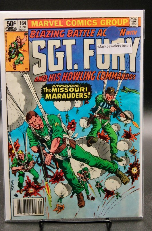 Sgt. Fury and His Howling Commandos – Marvel (1981) Mark Jewelers (Marvel Comics, 1981), raw, ungraded comic book — front cover