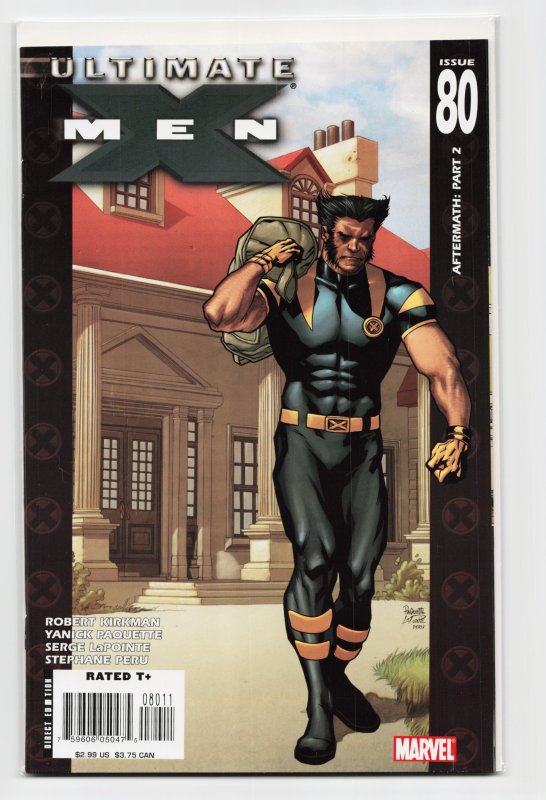 Ultimate X-Men #80 (Marvel Comics, 2007), raw, ungraded comic book — front cover