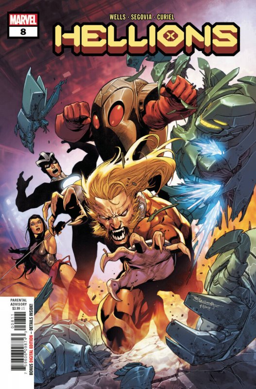 Hellions #8 (2020), raw comic book in VF/NM condition — front cover