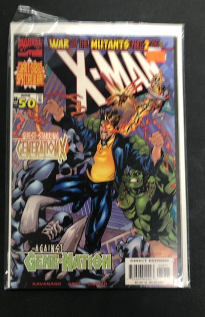 X-Man #50 (Marvel Comics, 1999), raw, ungraded comic book — front cover