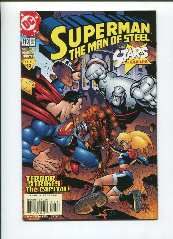 Superman #110 (DC Comics, 2001), raw comic book in 9.2 condition — front cover