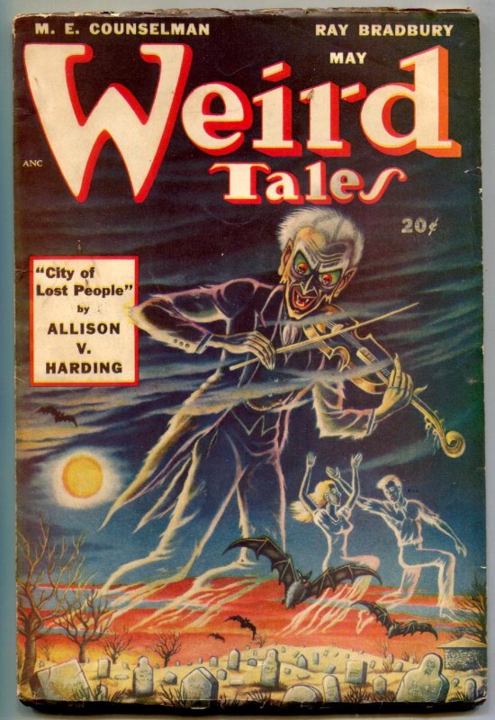 Pulp: Weird Tales Pulp May 1948- Ray Bradbury- Matt Fox Cover- City of Lost ... (1948), raw, ungraded comic book — front cover