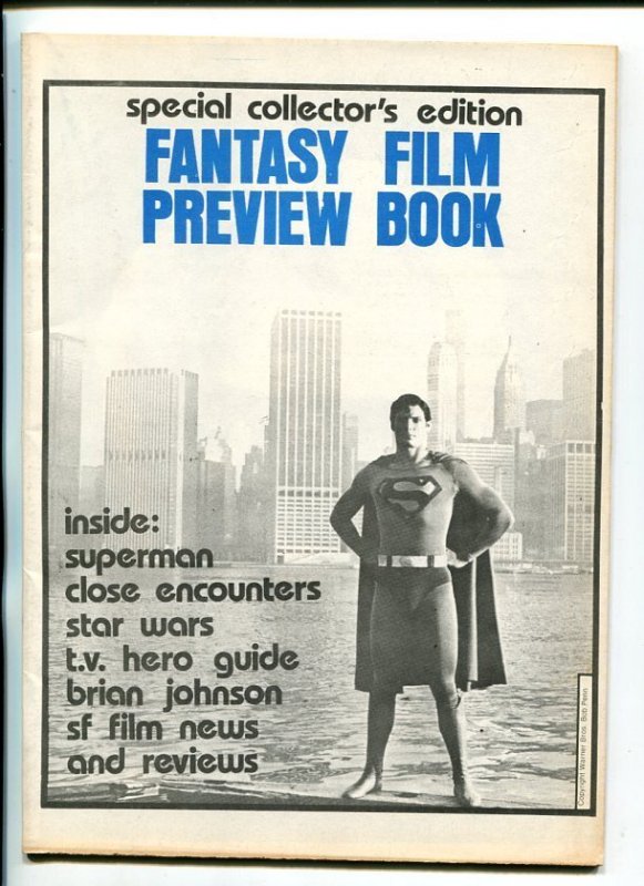 MAG: Fantasy Film Preview Book-1977-Superman-Star Wars-Close ENCOUNTERS-fn, raw, ungraded comic book — front cover