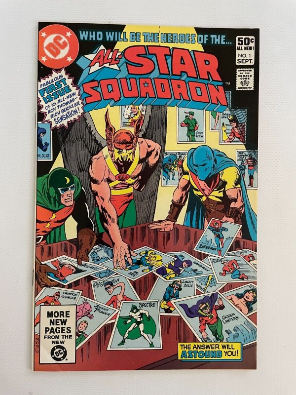 All-Star Squadron #1 (DC Comics), raw comic book in NM- condition — front cover